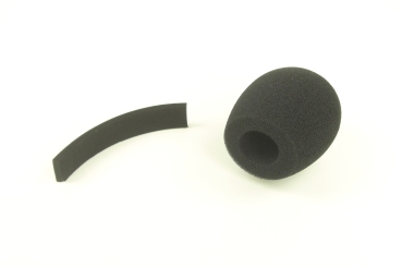 Microphone foam windscreen for gooseneck microphones